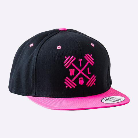 naughty nancy black and pink snapback