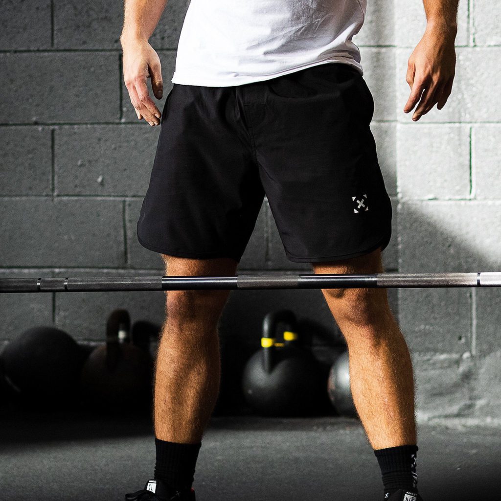 TWL men's flex shorts in black