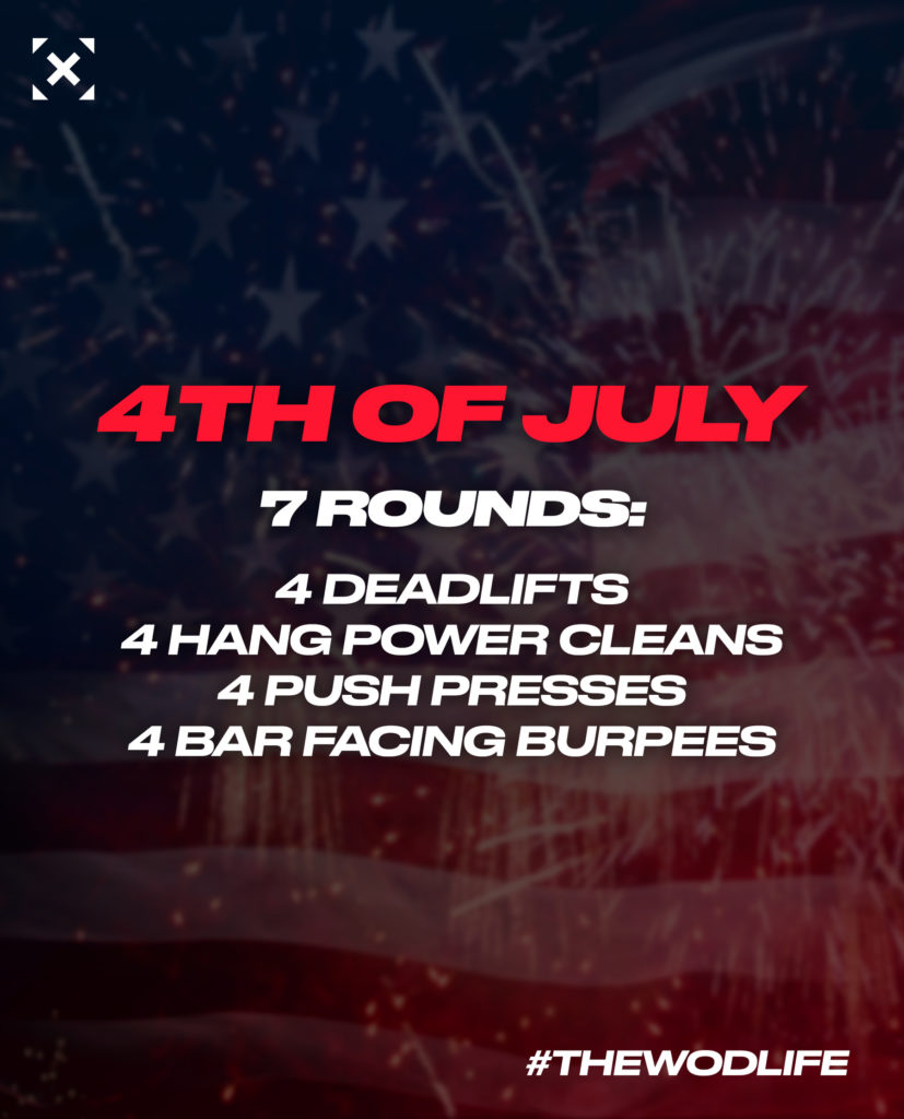 4th of July WOD for Independence Day